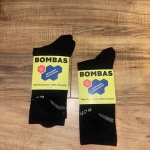 Bombas Black All Purpose Performance Large Socks